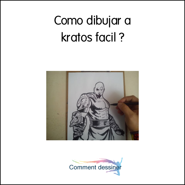 Como dibujar a kratos facil